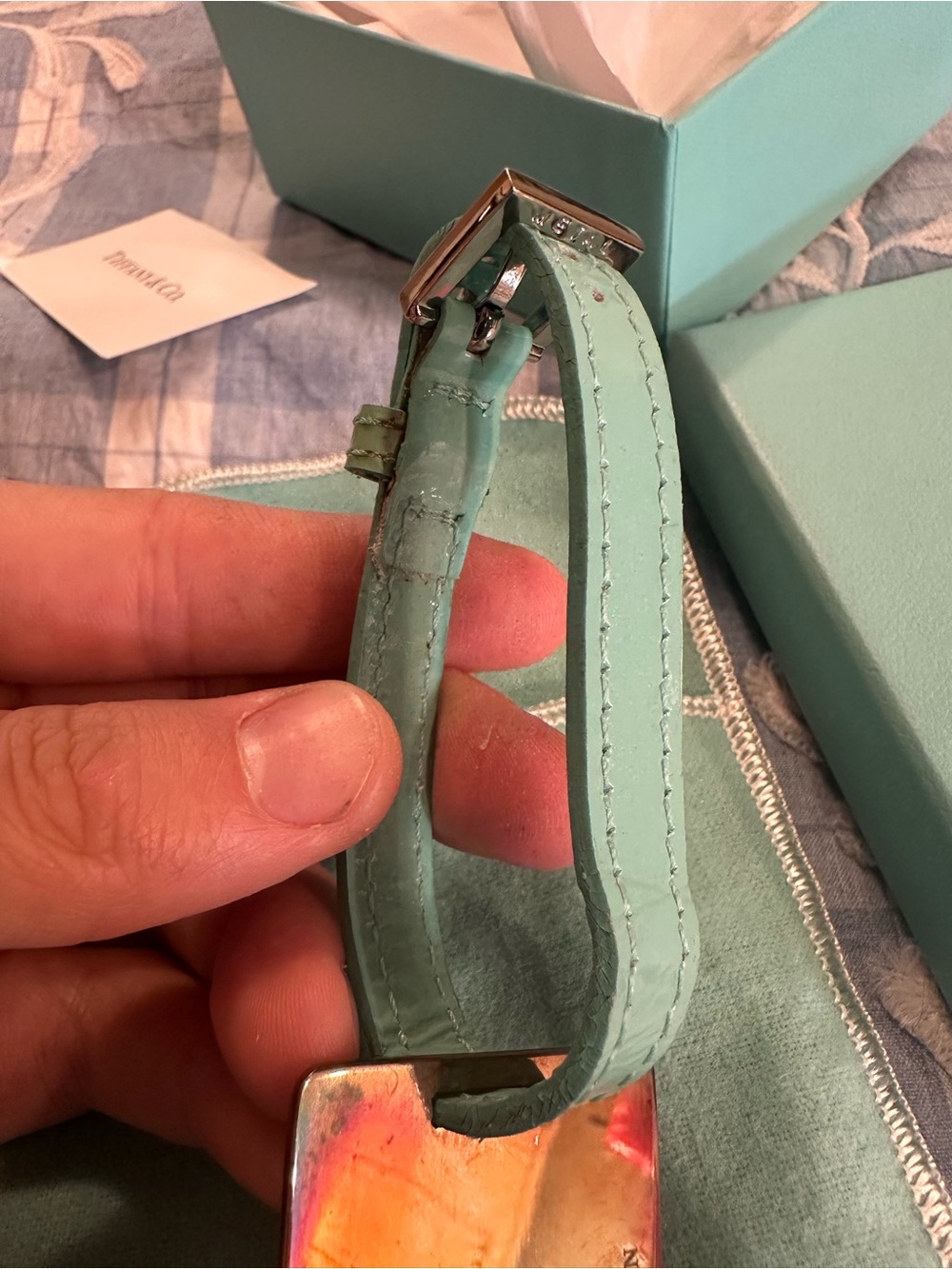 Vintage Tiffany & Co. 1837 Sterling Silver Luggage Tag With Box - Picture 5 of 9